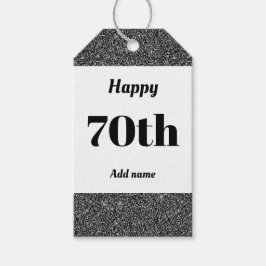誕生日かわいらしパーソナライズされたプレゼントラベル70日 ギフトタグ