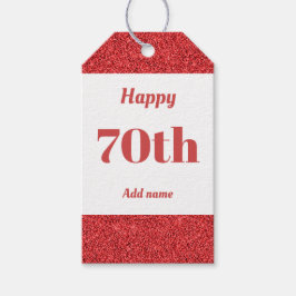 誕生日かわいらしパーソナライズされたプレゼントラベル70日 ギフトタグ