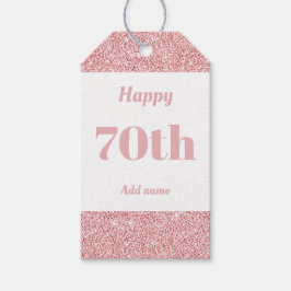誕生日かわいらしパーソナライズされたプレゼントラベル70日 ギフトタグ
