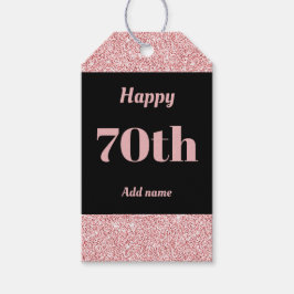 誕生日かわいらしパーソナライズされたプレゼントラベル70日 ギフトタグ