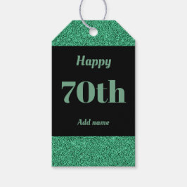 誕生日かわいらしパーソナライズされたプレゼントラベル70日 ギフトタグ