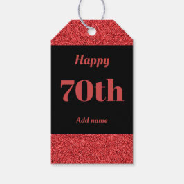 誕生日かわいらしパーソナライズされたプレゼントラベル70日 ギフトタグ