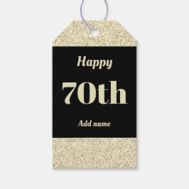 誕生日かわいらしパーソナライズされたプレゼントラベル70日 ギフトタグ