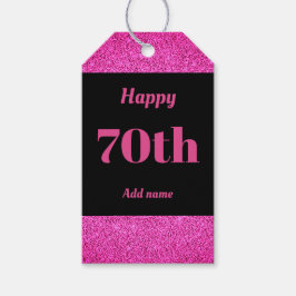 誕生日かわいらしパーソナライズされたプレゼントラベル70日 ギフトタグ