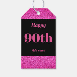 誕生日かわいらしパーソナライズされたプレゼントラベル90日 ギフトタグ