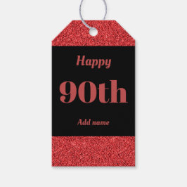 誕生日かわいらしパーソナライズされたプレゼントラベル90日 ギフトタグ