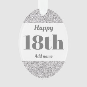 誕生日かわいらし贈パーソナライズされた与オーナメント18日 オーナメント