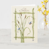 誕生日か生命はすばらしいです カード (黄色い花)