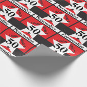 -誕生日か50はだれであるか見て下さい ラッピングペーパー (角)