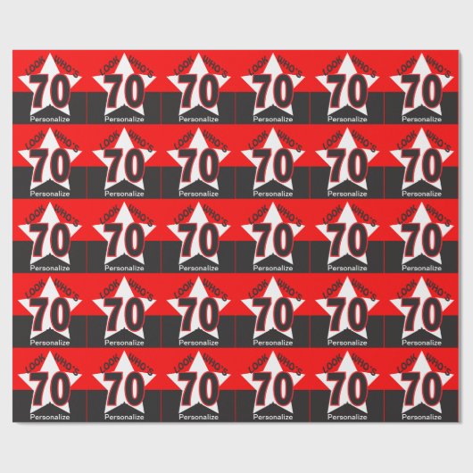 -誕生日か70はだれ個人化なるであるか見て下さい ラッピングペーパー (フラット)