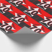 -誕生日か70はだれ個人化なるであるか見て下さい ラッピングペーパー (角)