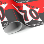 -誕生日か70はだれ個人化なるであるか見て下さい ラッピングペーパー (ロールコーナー)