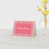 誕生日がグリーティングカードのテンプレート カード (黄色い花)