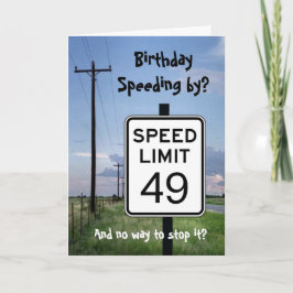 誕生日がスピード違反? ユーモラスなシニアの誕生日 カード