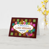 誕生日がラスベガスカードに! カード (黄色い花)