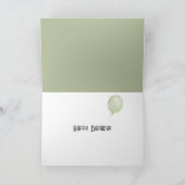 誕生日が古いユーモアを持つデイジーデザイン カード (内部)