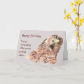 誕生日が年を取らないユーモア カード (黄色い花)