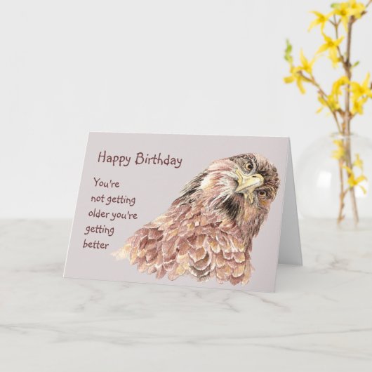 誕生日が年を取らないユーモア カード (黄色い花)