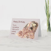 誕生日が年を取らないユーモア カード (正面)