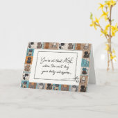 誕生日が年上のユーモアキャットキルト カード (黄色い花)