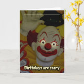 誕生日が怖い カード (黄色い花)