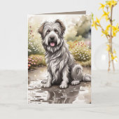 誕生日が泥の中でつぶやく カード (黄色い花)