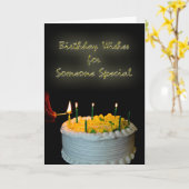 誕生日が特別な人を望む カード (黄色い花)