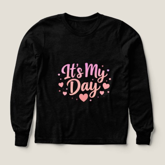 誕生日が特別な日になるキュートなティーンガールTシャツ (デザイン正面)