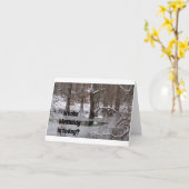 誕生日が白鳥と願う カード (黄色い花)