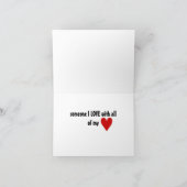 誕生日が白鳥と願う カード (内部)