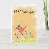 誕生日が遅い鳥 カード (正面)