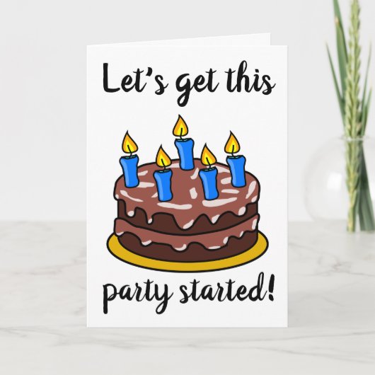 誕生日このパーティーを開始 カード (正面)