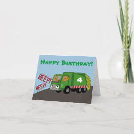 誕生日ごみ車 カード