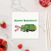 誕生日ごみ車 スタンダードカクテルナプキン (インサイチュ)