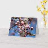 誕生日さくらんぼの花 カード (黄色い花)