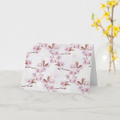 誕生日さくらんぼ花 カード (黄色い花)