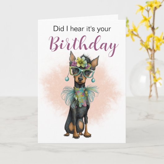 誕生日だって聞いたか?誕生日カード カード (黄色い花)