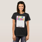 誕生日だよ!私の4さいのサイン Tシャツ (正面フル)