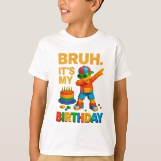 誕生日だよ 笑える ダブリング ブリック マスター ヤバすぎ Tシャツ