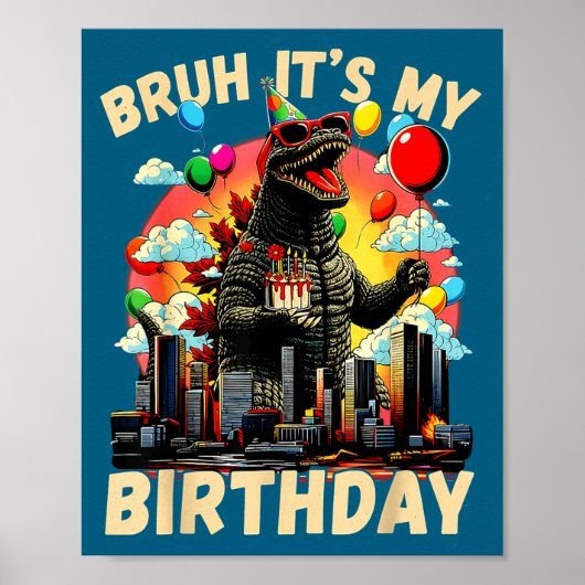 誕生日だ!怪獣 誕生日パーティー 日本のモンスター ポスター (正面)
