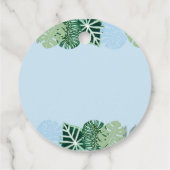 誕生日で感謝してい踏み鳴らすための青 フェイバータグ (裏面)