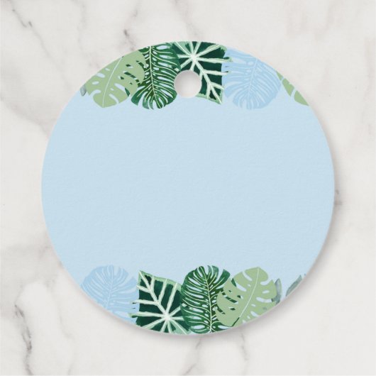 誕生日で感謝してい踏み鳴らすための青 フェイバータグ (裏面)