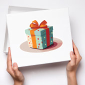 誕生日とオレンジボウ シール