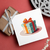 誕生日とオレンジボウ シール