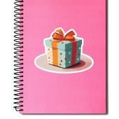 誕生日とオレンジボウ シール