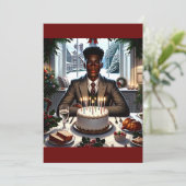 誕生日とクリスマスの願い シーズンカード (スタンド正面)