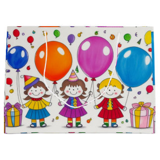 誕生日と友だち ラージペーパーバッグ