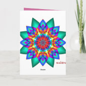 誕生日と日本のさくらんぼ カード (裏面)