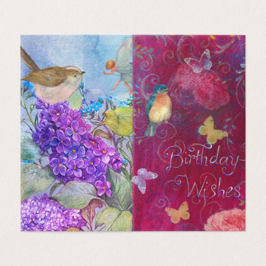 誕生日と花の願い蝶 (外部フラット)