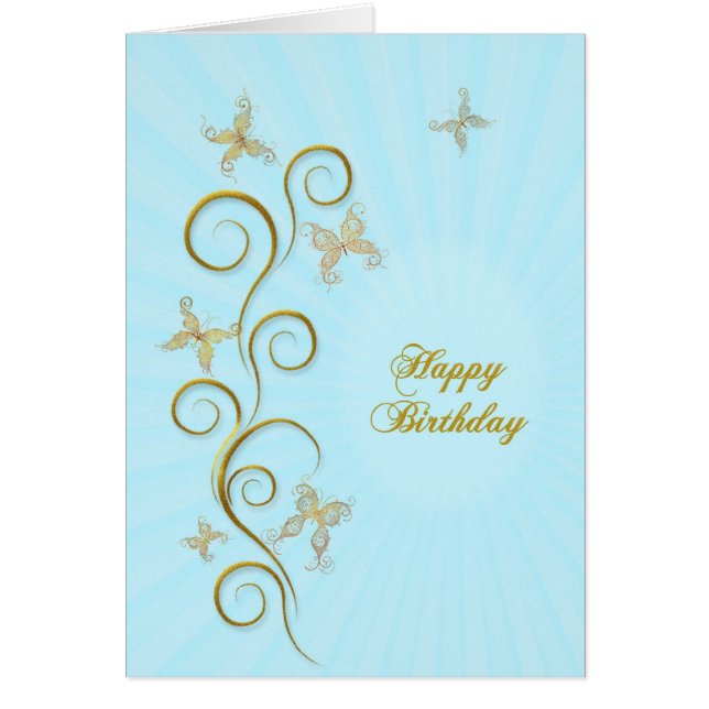 誕生日と金蝶 (正面)